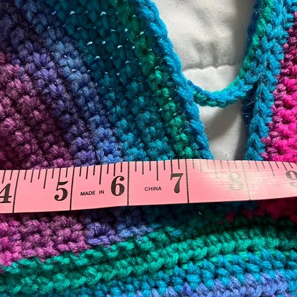 Handmade Multicolored Crop Top - Picture 3 of 7